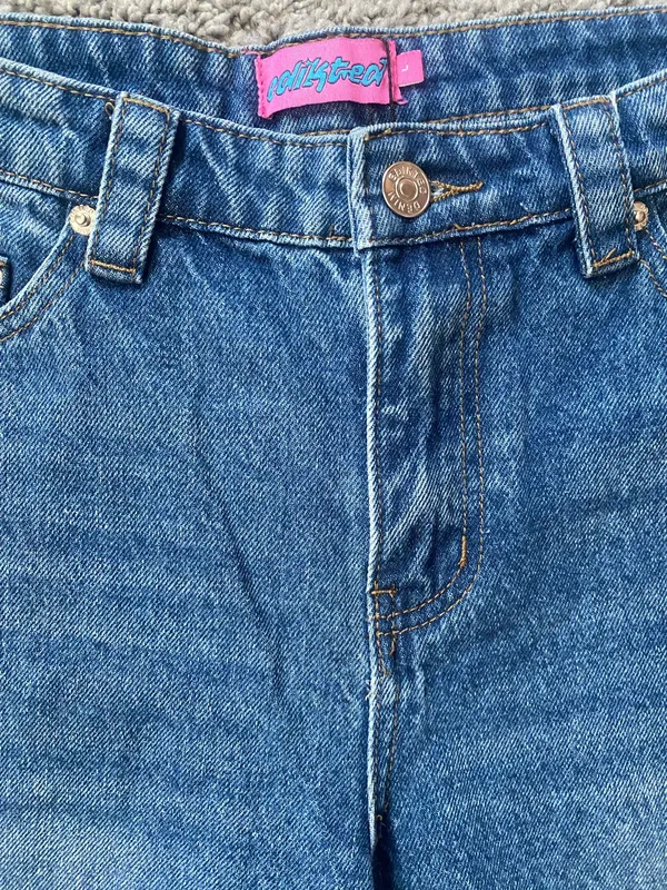 Edikted Jeans Low-Rise Raelynn Washed Large Women’s - Image 2