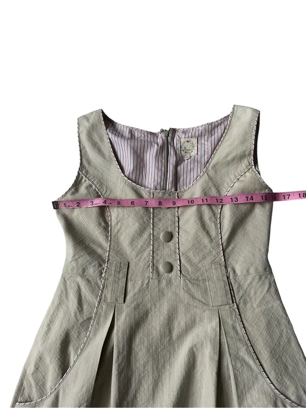 Anthropologie Brand Y2K Beaubois utility button-front mini dress - Image 9