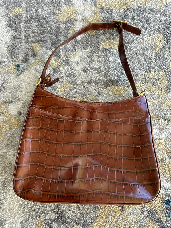 Etienne Aigner Embossed Shoulder Bag - Image 2