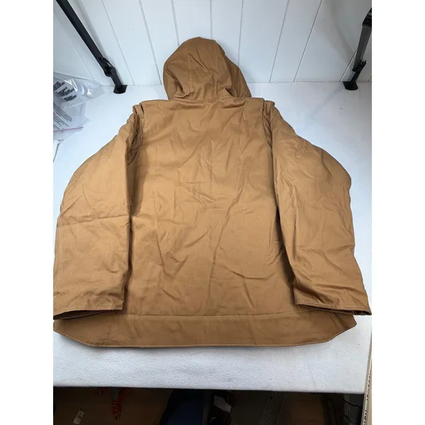 Carhartt FR Full Swing Quick Duck Jacket Sherpa Lined Brown Size XXL NWT - Image 3