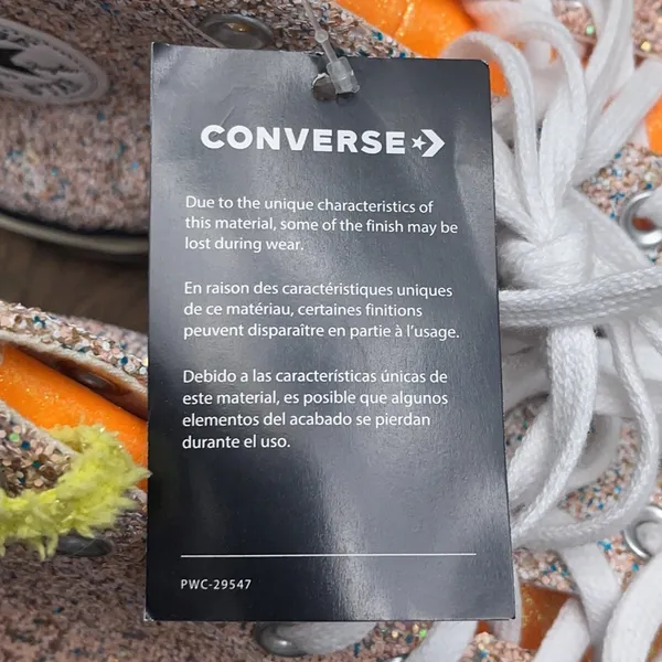 Converse X J.W. Anderson Glitter Hightop Shoes - Image 8