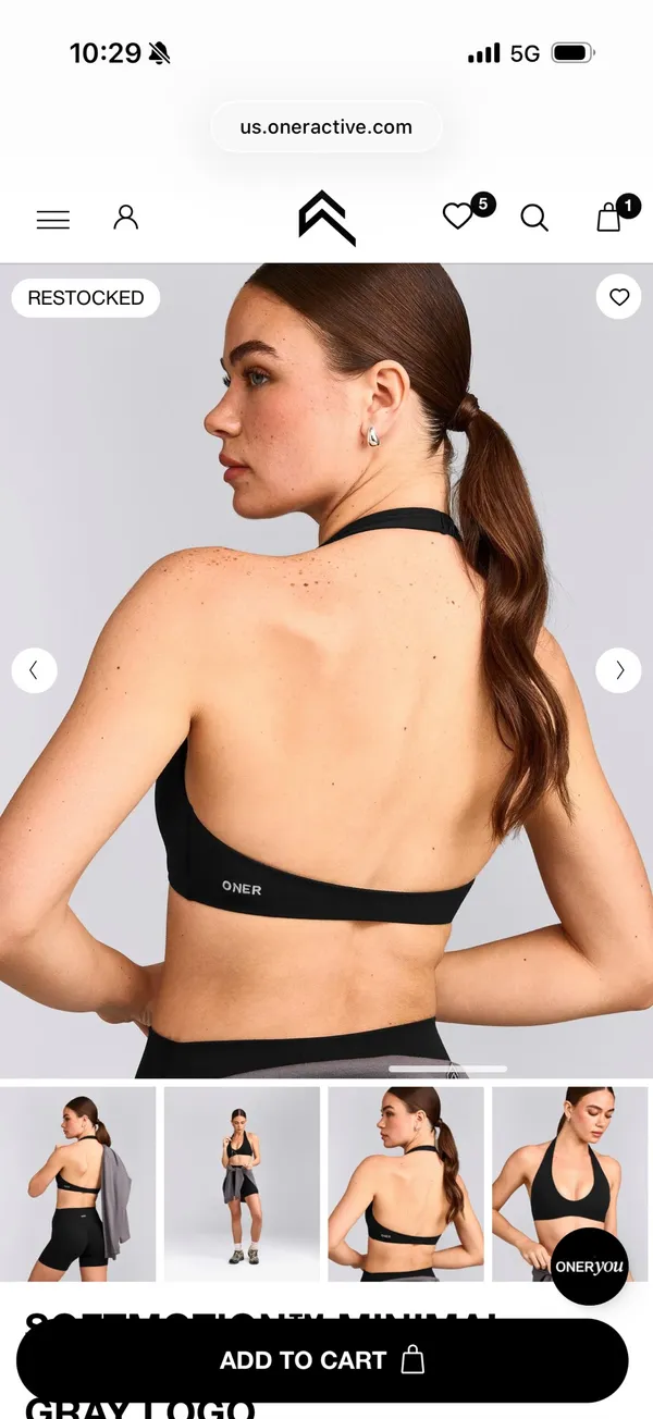 Oner Active Soft Motion Halter Bra - Image 3