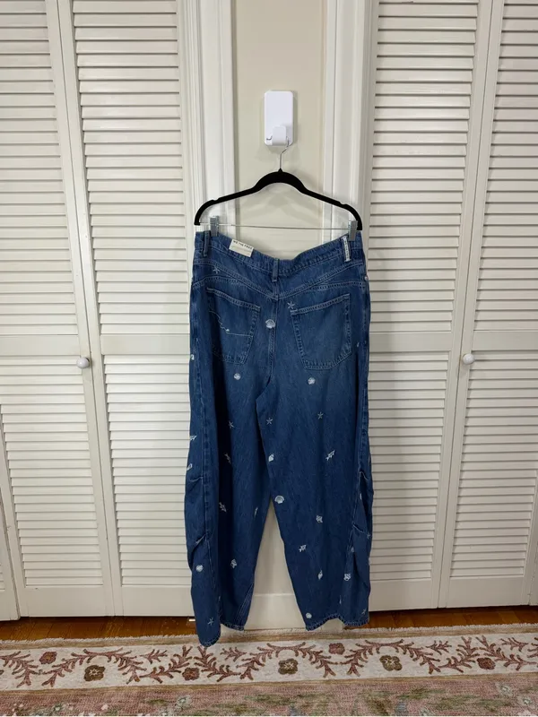 Free people Westward Embroidered Jeans - Image 9