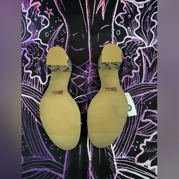 NWT A New Day Cass Snake Print Slip On Chunky Heels size 10 - Image 3