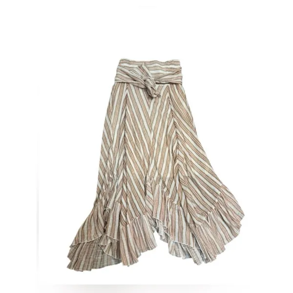 Free People Giselle Skirt/dress Ivory stripe Size Small - Image 8