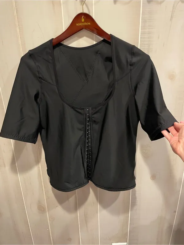 Cute sexy black corset compression top adjustable snatched look plus 3X - Image 2