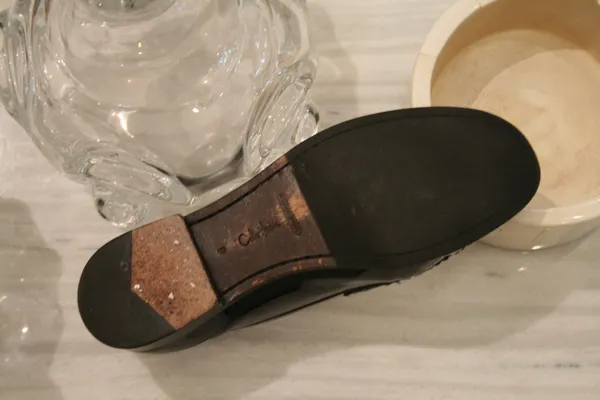 Cole Haan Patent Black Leather Penny Loafers - Image 7