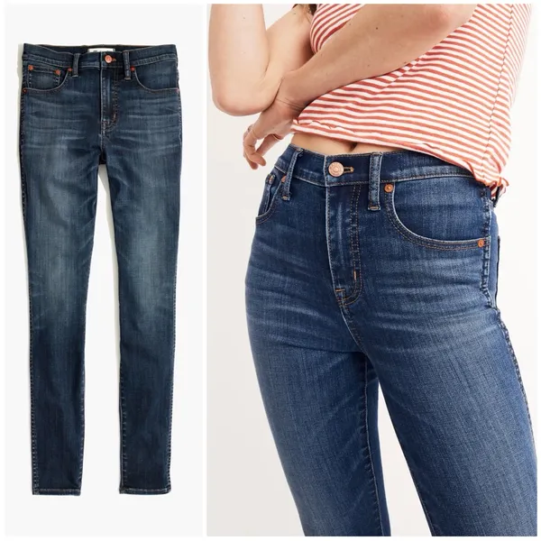 Madewell 10" High-Rise Skinny Jeans in Danny Wash: TENCEL™ Denim Edition - Image 3