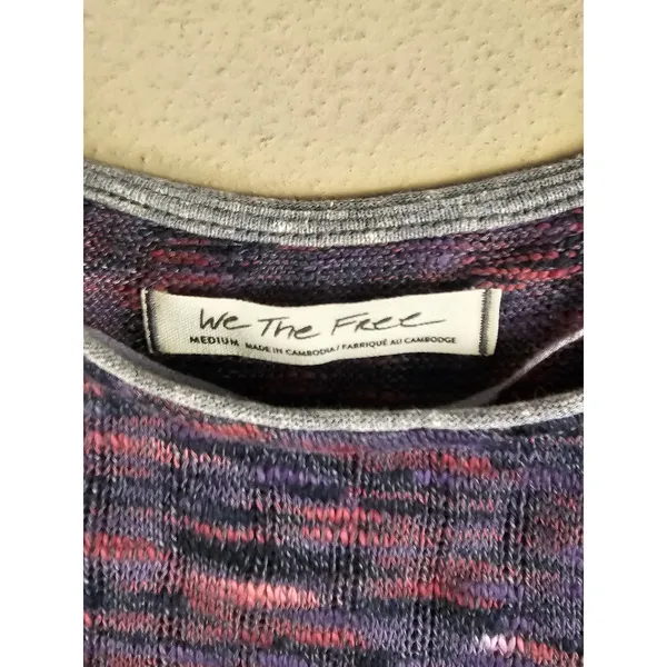 NWT We The Free People Womens Night Combo Speed Out Long Sleeve Top Medium - Image 4