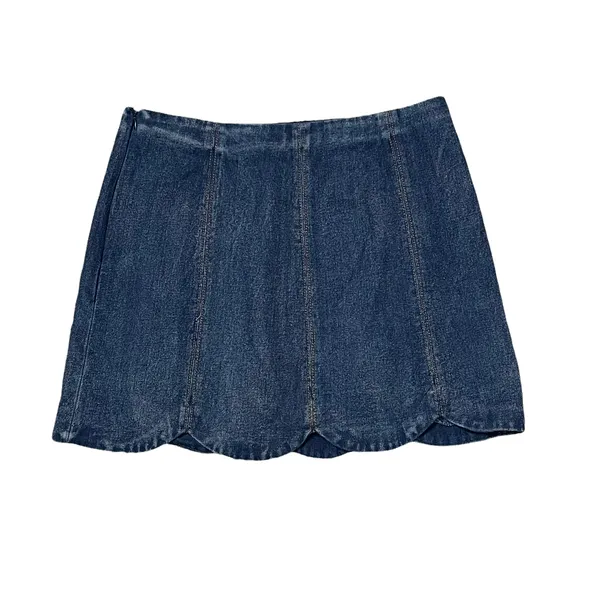 Altar'd State Womens Denim Jean Skirt Size 30" Waist 100%‎ Cotton Blue - Image 5