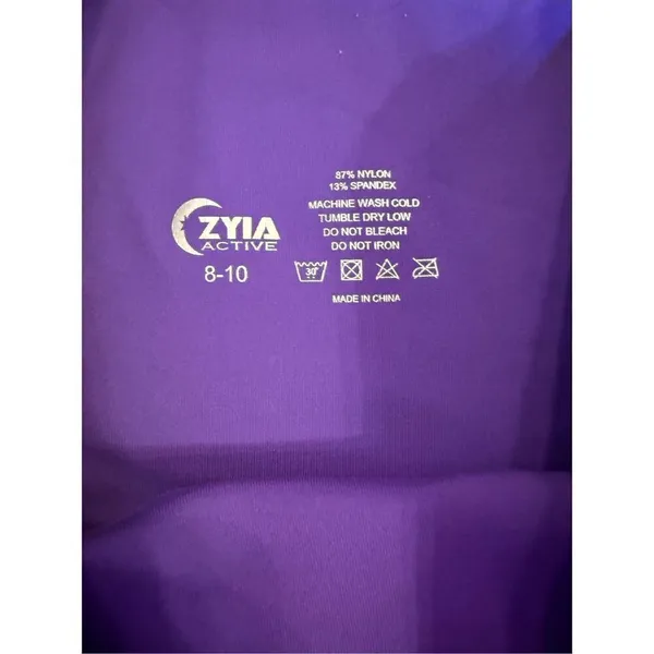 Zyia Active Purple Capri Athletic Pants Size‎ 8-10 - Image 5