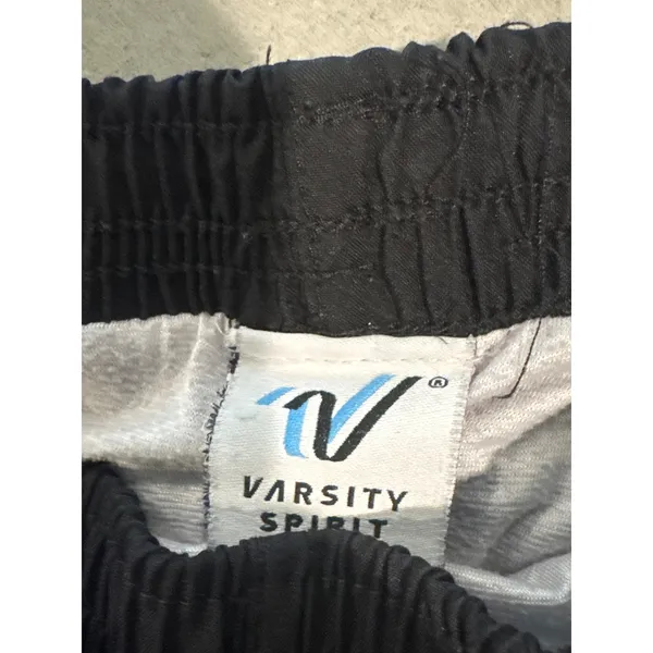 Varsity Spirit Black Athletic Running Shorts White Trim women's medium‎ - Image 5