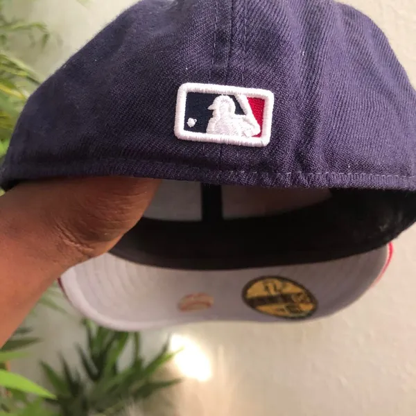 Cleveland Indians Hat Cap Size 7 1/8 Fitted New Era 59Fifty 5950 Chief Wahoo MLB USA Authentic - Image 4