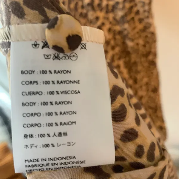 Faithfull the Brand Maggie Midi Dress Leopard Sz 6 - Image 9