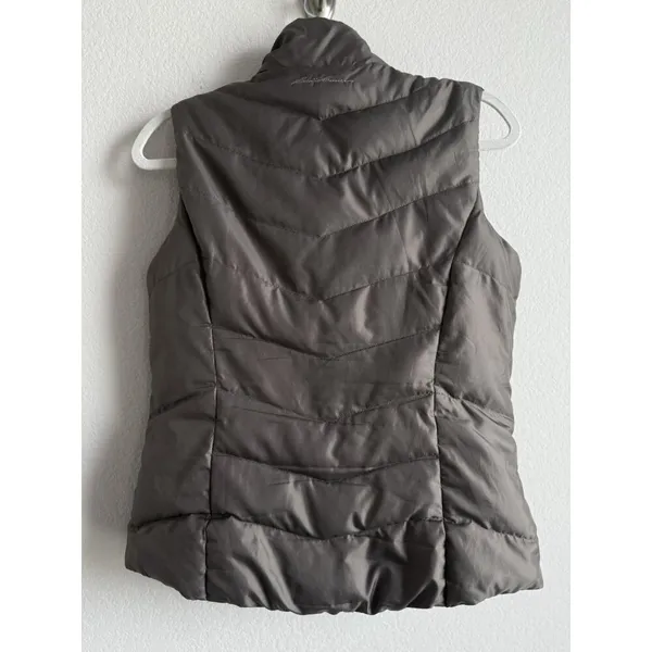 Eddie‎ Bauer Down Puffer Vest Women’s Small Brown Full Zip Outdoors EB550 - Image 11