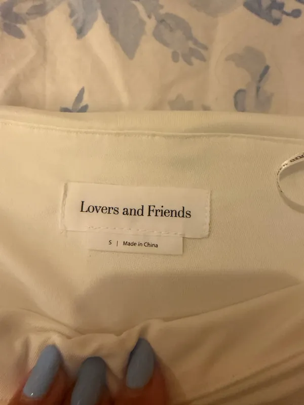 Lovers + Friends Dress mini skirt white rosette - Image 3