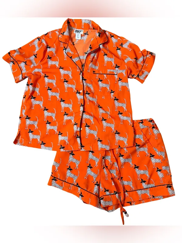🎃🐆 Bouffants & Broken Hearts Halloween PJ Set — Size Small - Image 10