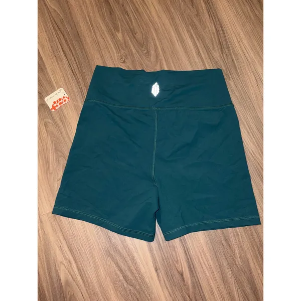 Free People FP Movement Never Better 5"‎ biker shorts evergreen size L - Image 6