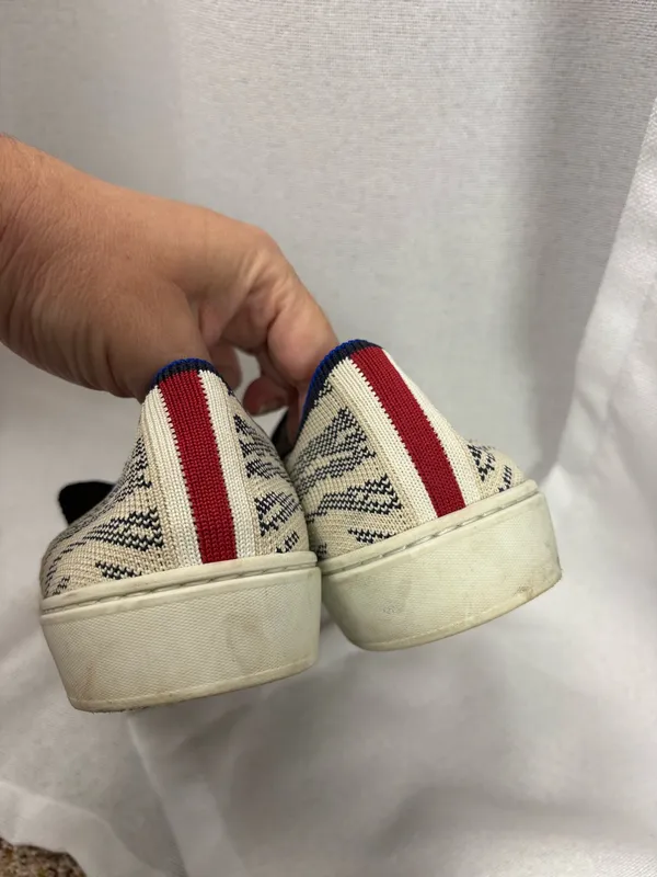 Rothy’s Maritime Tiger Sneakers - size 8 Good Condition - Image 4