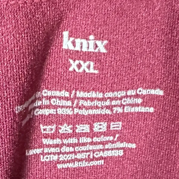 Knix Good To Go‎ Seamless Leggings Deep Purple Sz L - Image 4