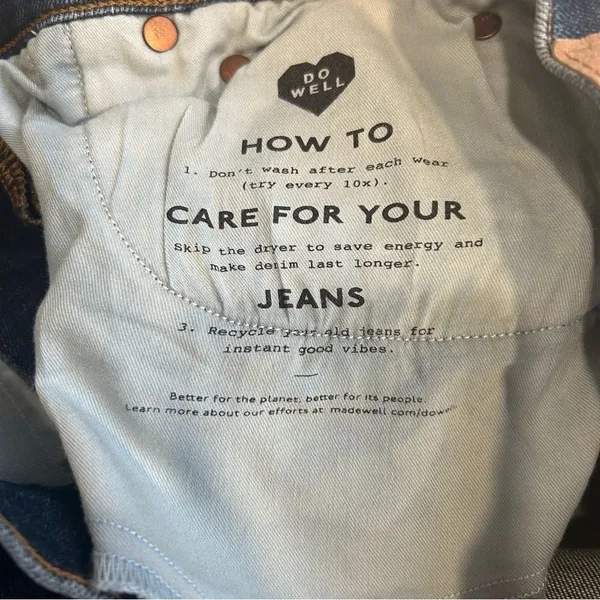 Madewell The Perfect Vintage Jean Dark Wash Size 26 - Image 15