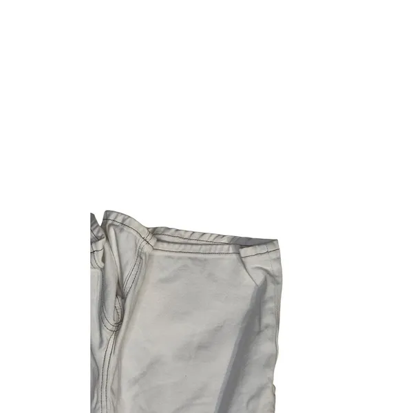 Free People Women's Shorts Denim Button Fly High-Waisted Cotton White‎ Size 2 - Image 3