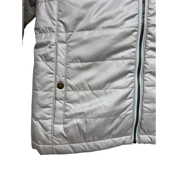 L.L. Bean Mountain Classic Puffer Jacket‎ Taupe Brown/Gray Birch Women's Small - Image 7