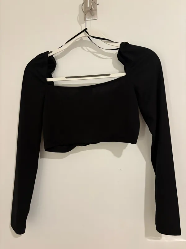 Princess Polly Black Long Sleeve Top - Image 2