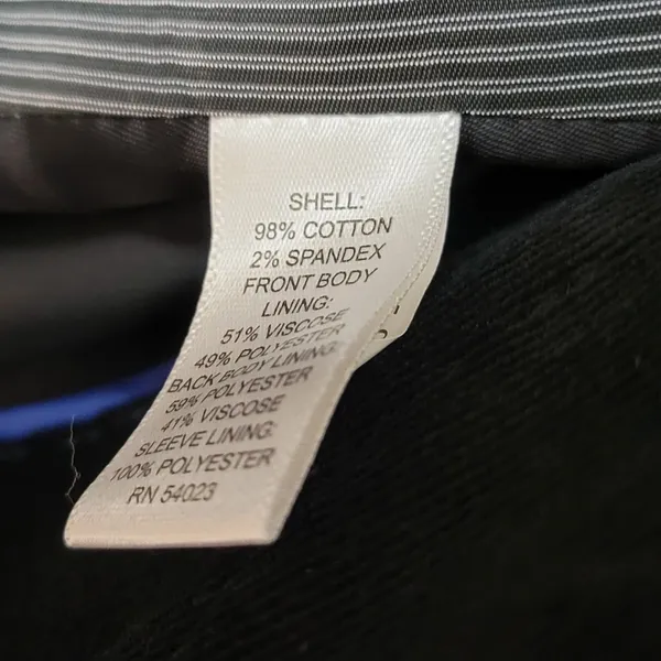 Banana Republic Womens Blazer Jacket Size 42 Black Collared Two Button - Image 3