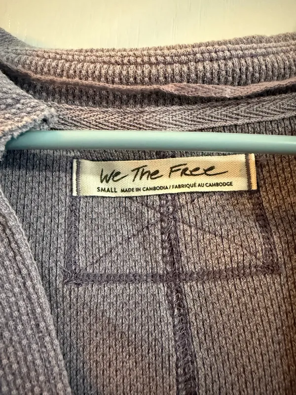 Free People Purple Off-The-Shoulder We the Free Top - Image 2