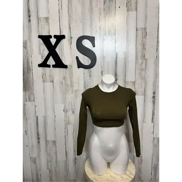 Green crop top Green Size XS - Image 2