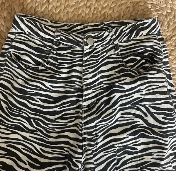 Bailey Rose Zebra Pants Black - Image 3