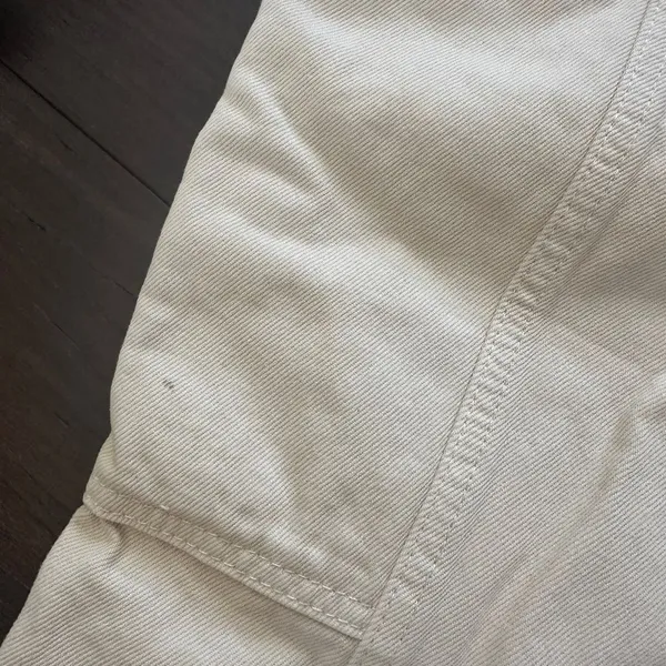 BDG Urban Outfitters Relaxed Skate Cargo Jeans Cream High Rise Size 27 - Image 14