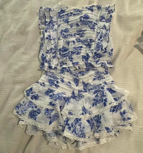 Blue & White Two Piece Set - Image 2