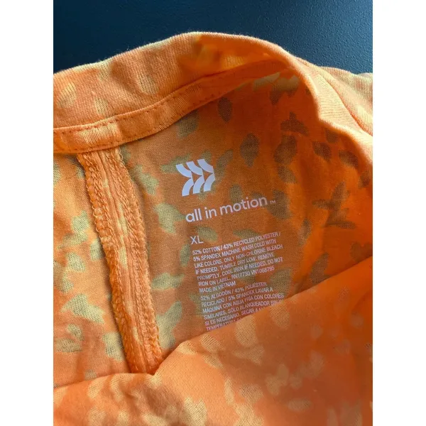 All In Motion Womens XL Tank Top Lot 2 Leopard Print Orange Gray - Image 4