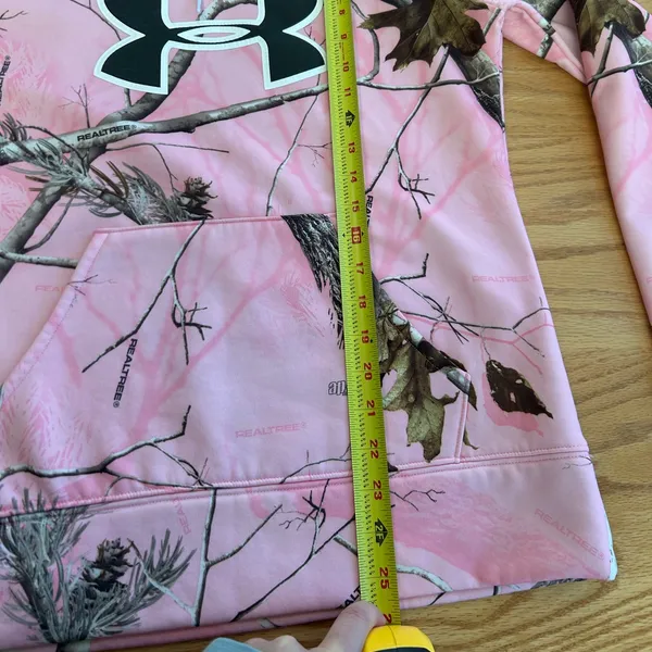 Under Armour RealTree Camo‎ Hunting Pink Hoodie Sweatshirt Size Small Women’s - Image 6