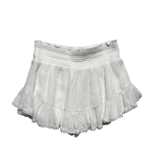 Aeropostale Women Cottagecore Coquette Skort M‎ White Ruffle Lace Festival Mini - Image 5