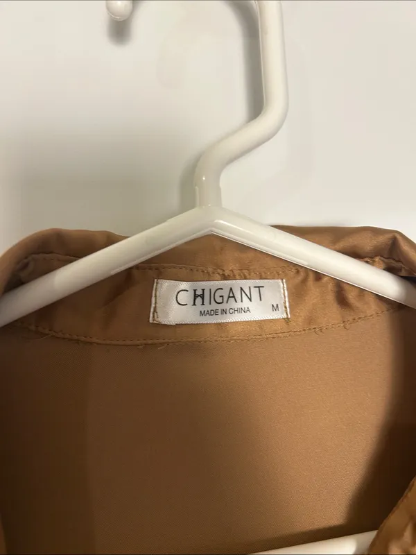 Amazon Satin Button-Up Blouse in Brown - Image 4