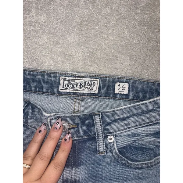lucky brand jeans womens lolita boot cut jeans 4/27 y2k - Image 4