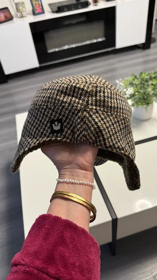 goorin bros. vintage style plaid trapper hat - wool blend - size m - Image 4
