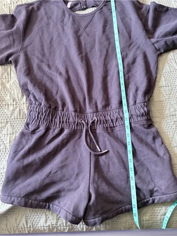 FP Movement Free People Best Of Romper Black S/P Long Sleeve Athleisure - Image 8