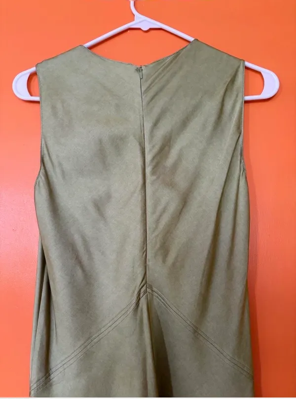 Zara ZW Collection Midi Green Dress - Image 7