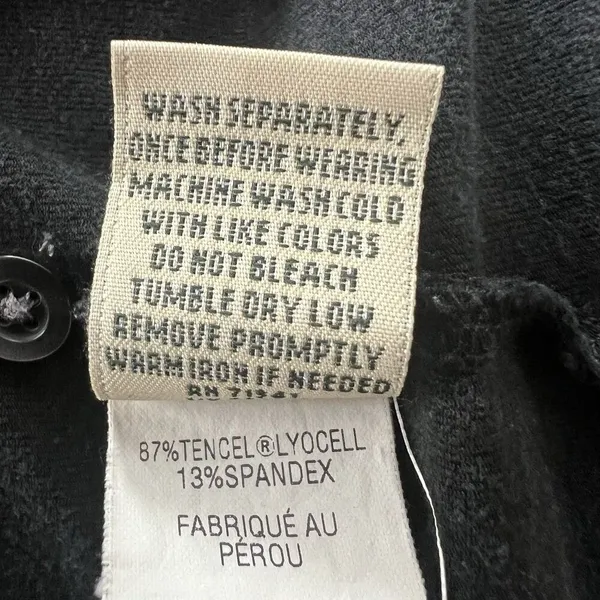 L.L Bean Midi Dress XL Polo Faded Black‎ - Image 6