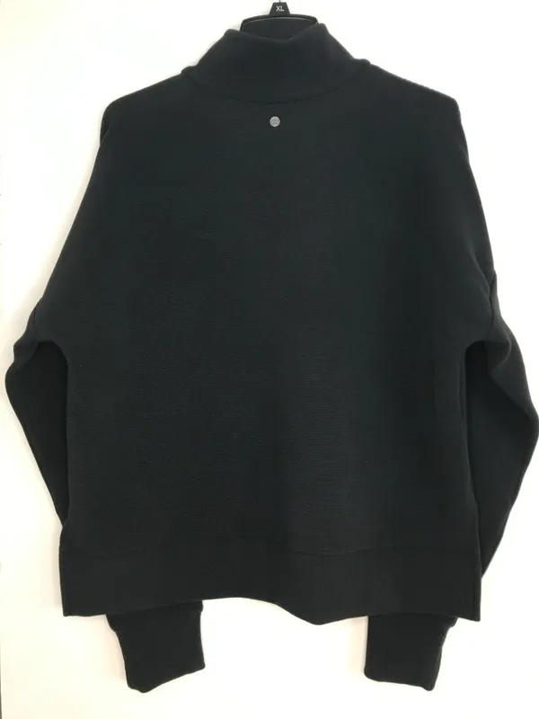 Calia by Carrie Women's Fall Textured 1/4 Zip in Black NWT - Image 4