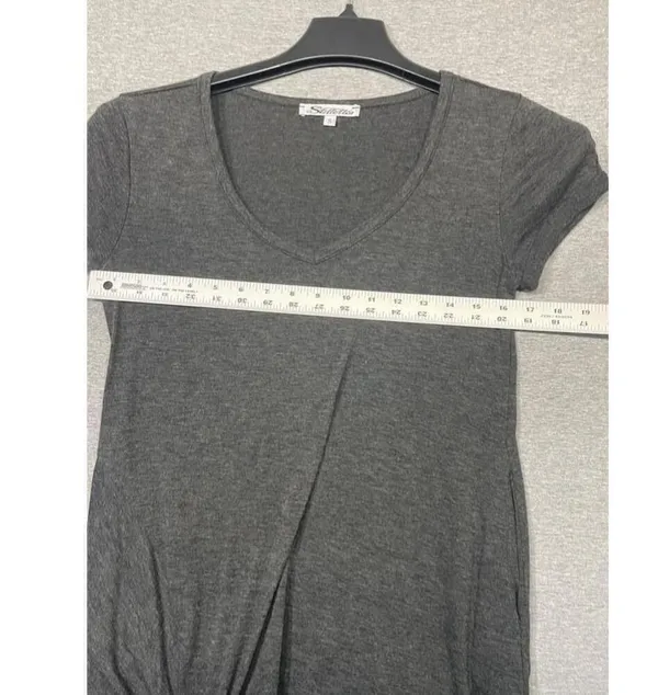3 for $25. Women's Stiletto's Gray T-Shirt Dress Size S with pockets - Image 3