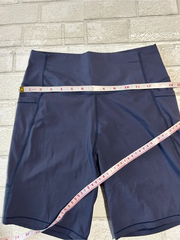 Halara High-Waist Navy Performance Bike Shorts - Image 5