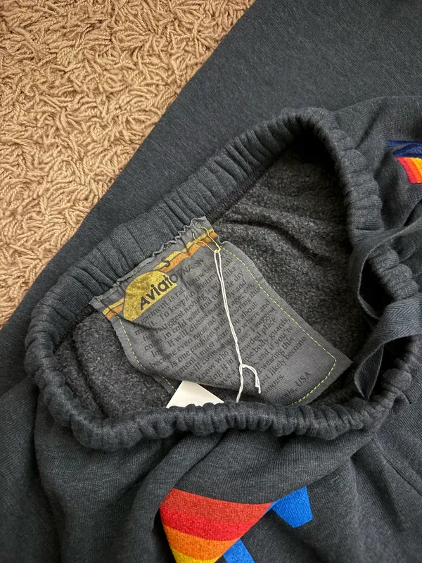 Aviator Nation Logo Sweatpants Charcoal - Image 3