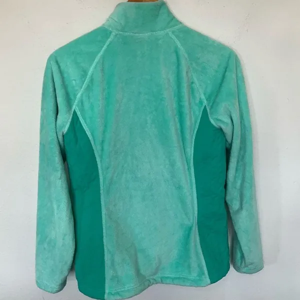 L.L.‎ Bean Light Green Full Zip Up Fleece Jacket Women's Small - Image 6