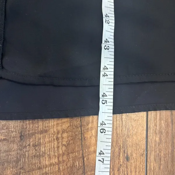 Abercrombie & Fitch Women’s Medium Black Clinched Neck Slip Midi Dress Side Slit - Image 8