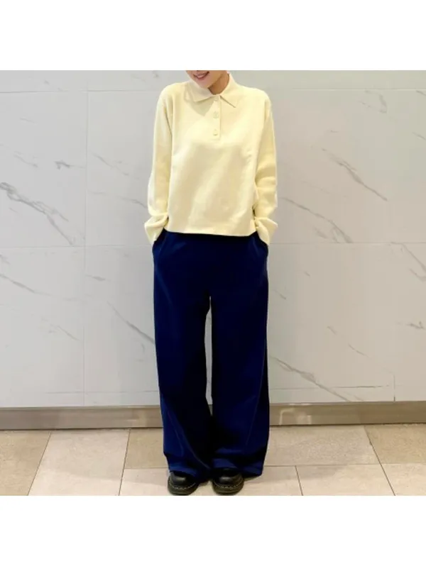 Uniqlo Warm Fleece Straight Pants NWT Blue XL - Image 3